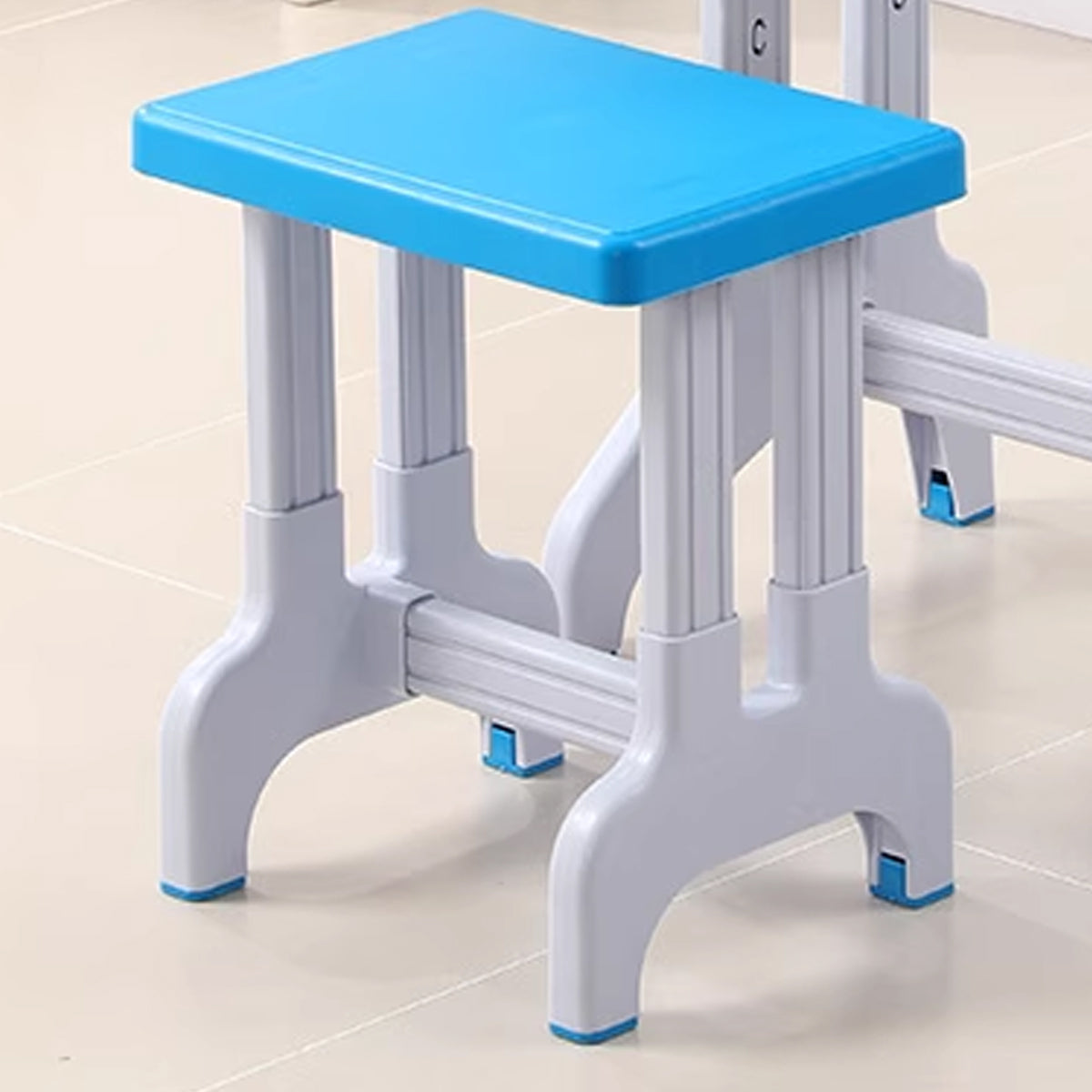 Plastic Square Stool Non Slip Durable Seat for Classroom Home