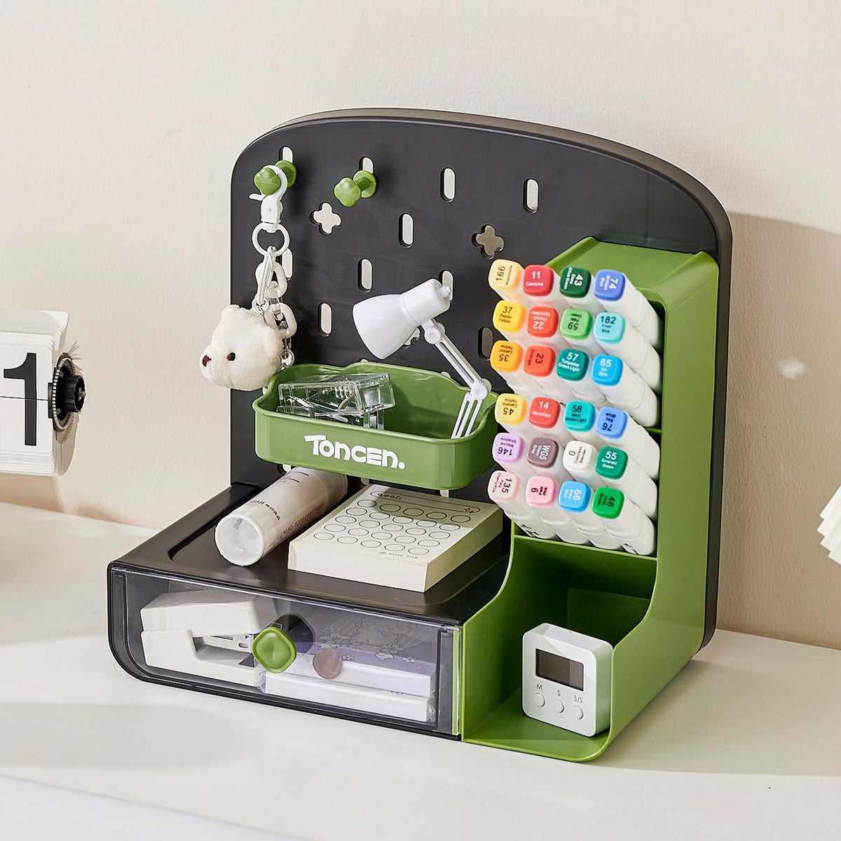 Desktop Storage Box with Drawer Divider for Office and Home