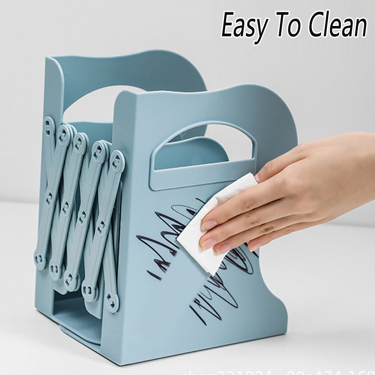 Retractable Book Stand Desk Organizer with Pen Holder