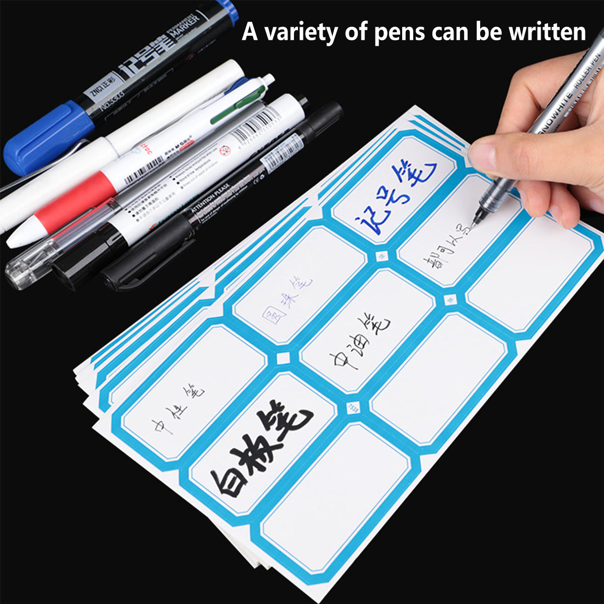100 Pcs Price Stickers Blank Self-Adhesive Writable Labels