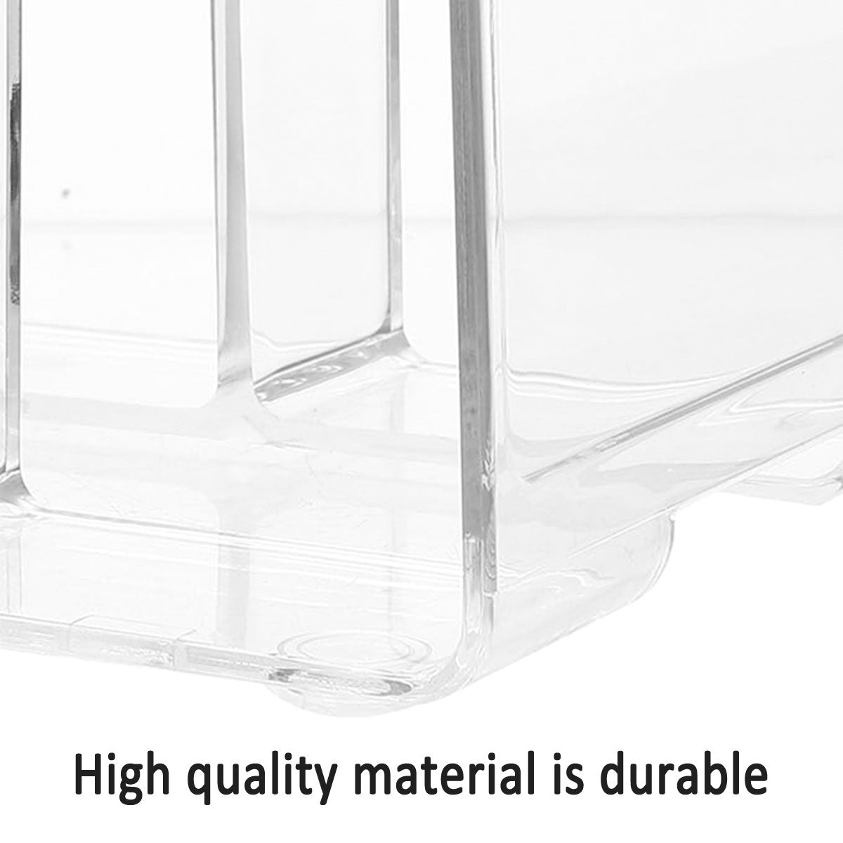 Acrylic Book Stand Transparent Storage Box with Pen Holder