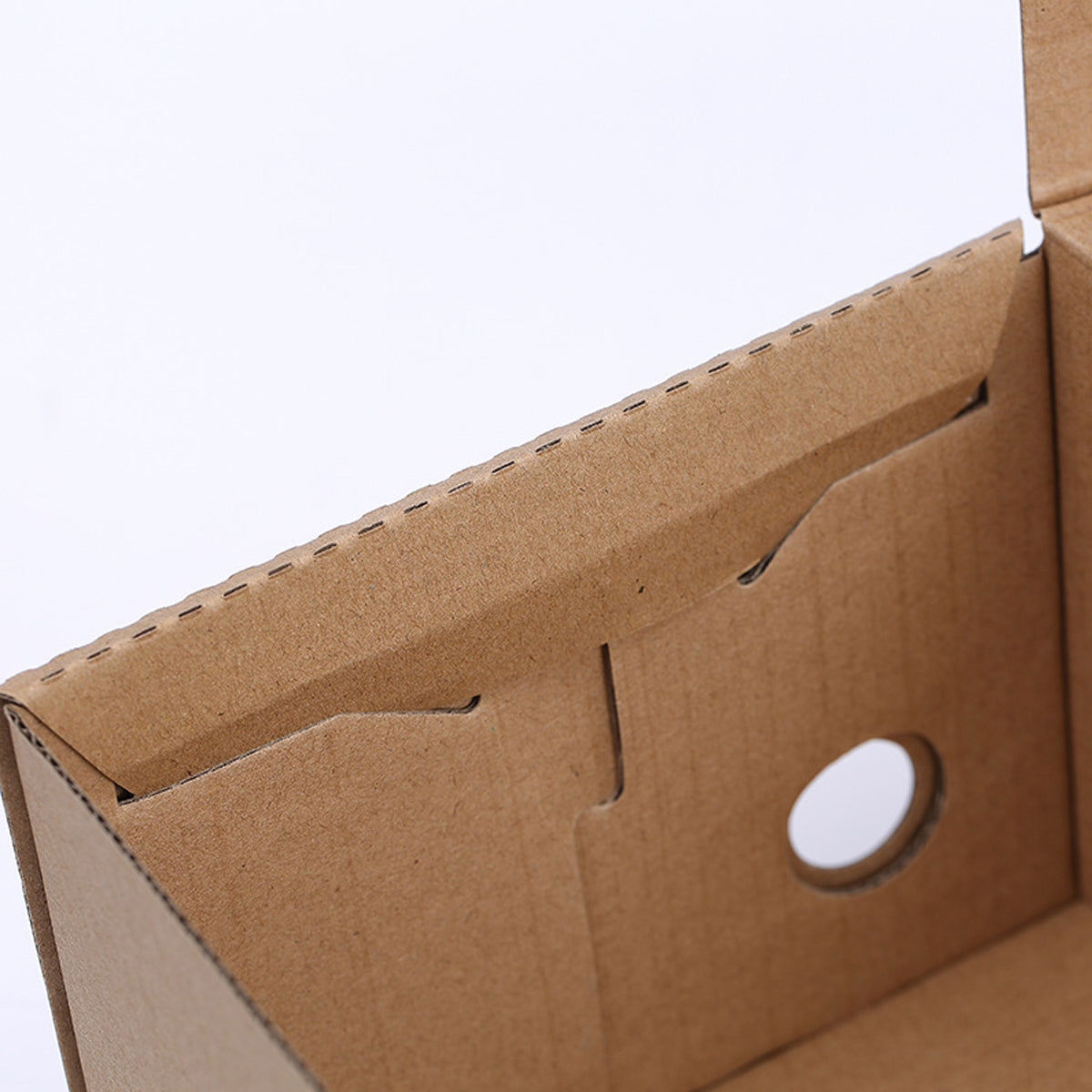20pcs Kraft Paper Shoe Boxes Clamshell Organizer