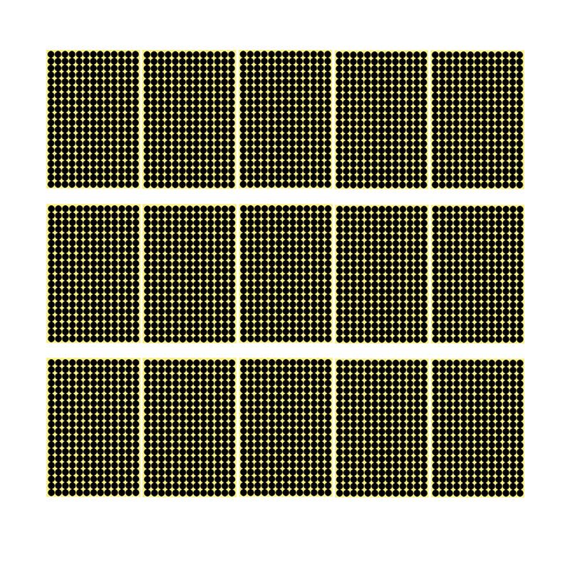 8mm Round Sticker Dots Adhesive Labels 1/5/15 Sheets