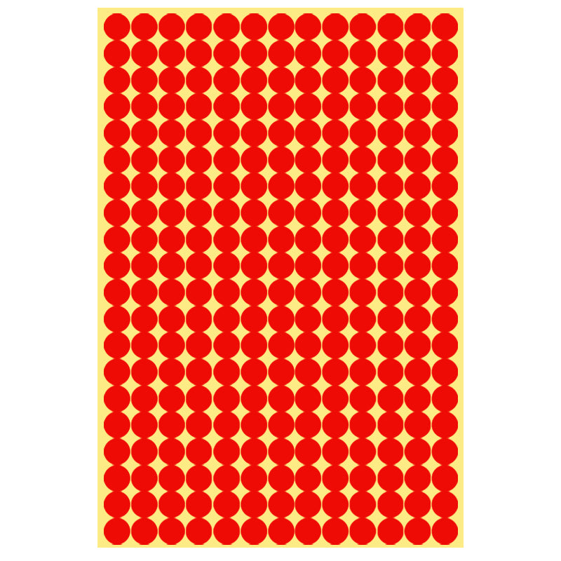 8mm Round Sticker Dots Adhesive Labels 1/5/15 Sheets
