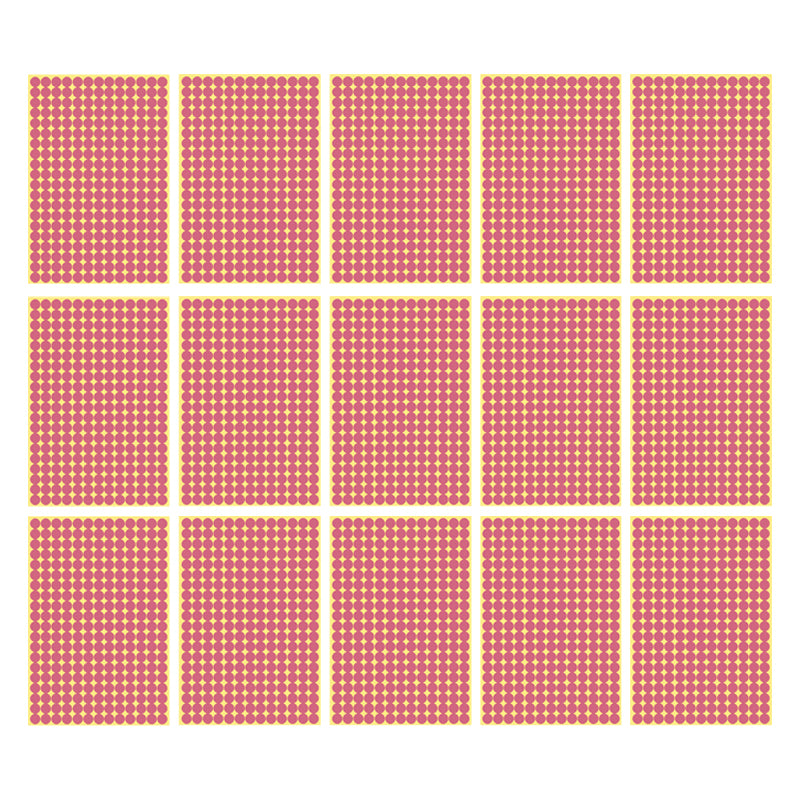 8mm Round Sticker Dots Adhesive Labels 1/5/15 Sheets