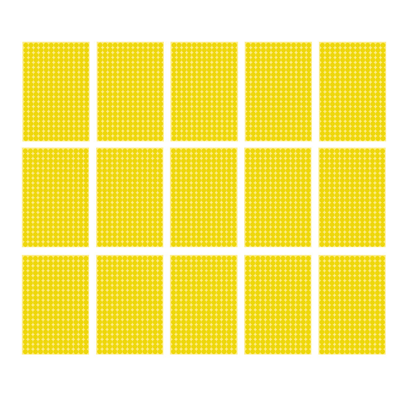 8mm Round Sticker Dots Adhesive Labels 1/5/15 Sheets