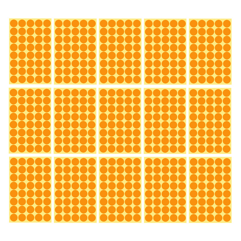 8mm Round Sticker Dots Adhesive Labels 1/5/15 Sheets