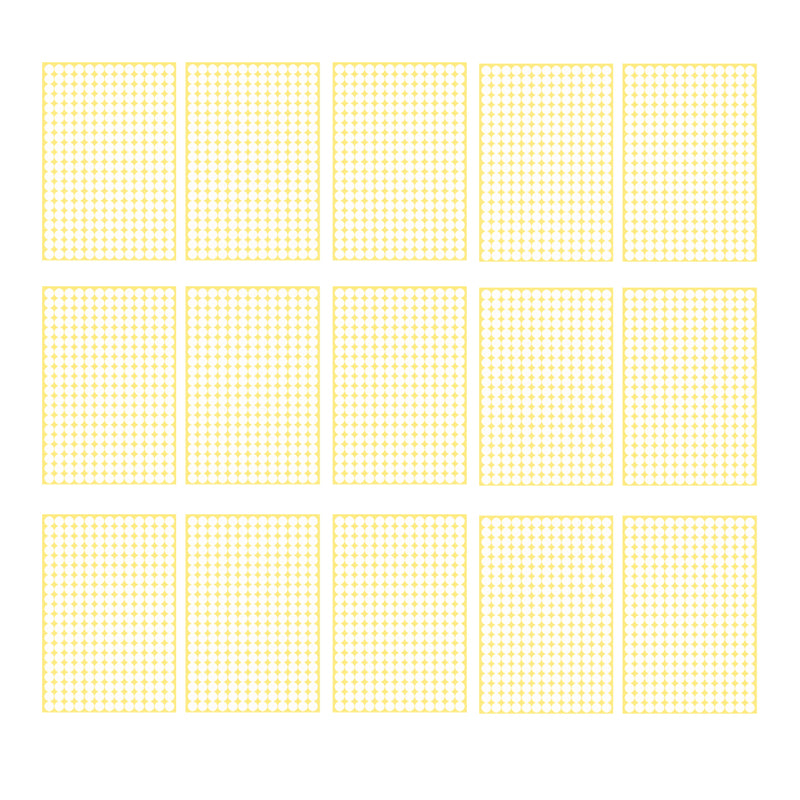 8mm Round Sticker Dots Adhesive Labels 1/5/15 Sheets