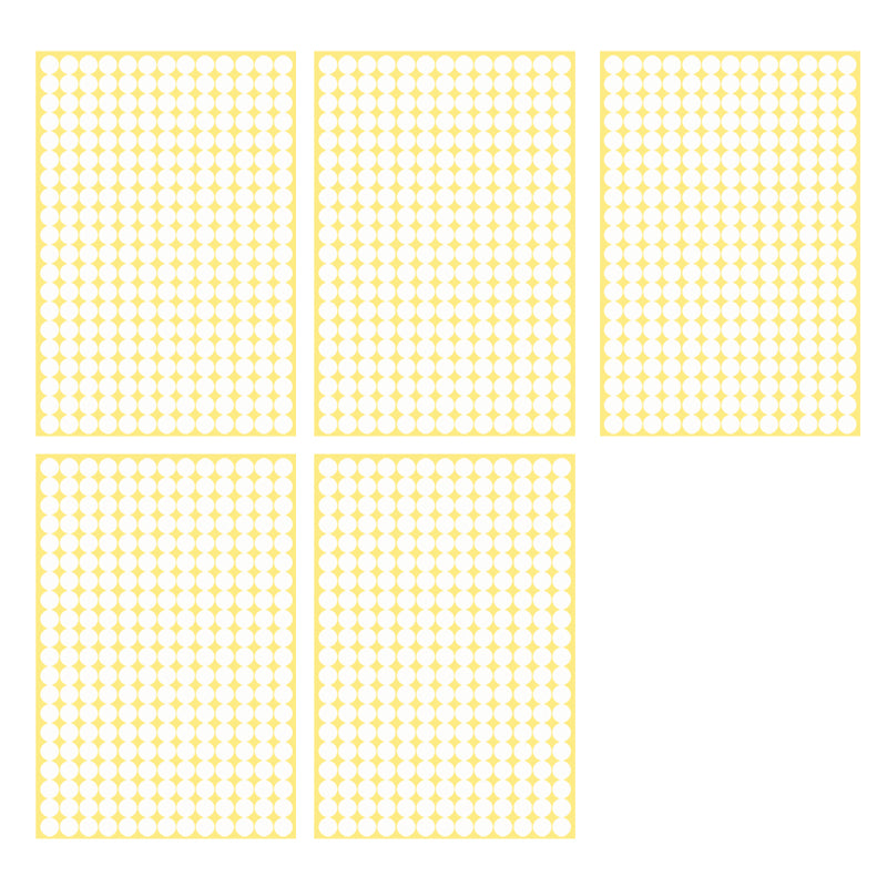 8mm Round Sticker Dots Adhesive Labels 1/5/15 Sheets