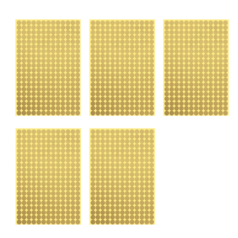 8mm Round Sticker Dots Adhesive Labels 1/5/15 Sheets