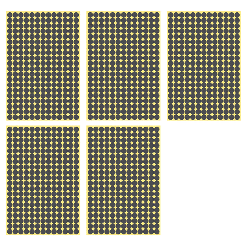 8mm Round Sticker Dots Adhesive Labels 1/5/15 Sheets