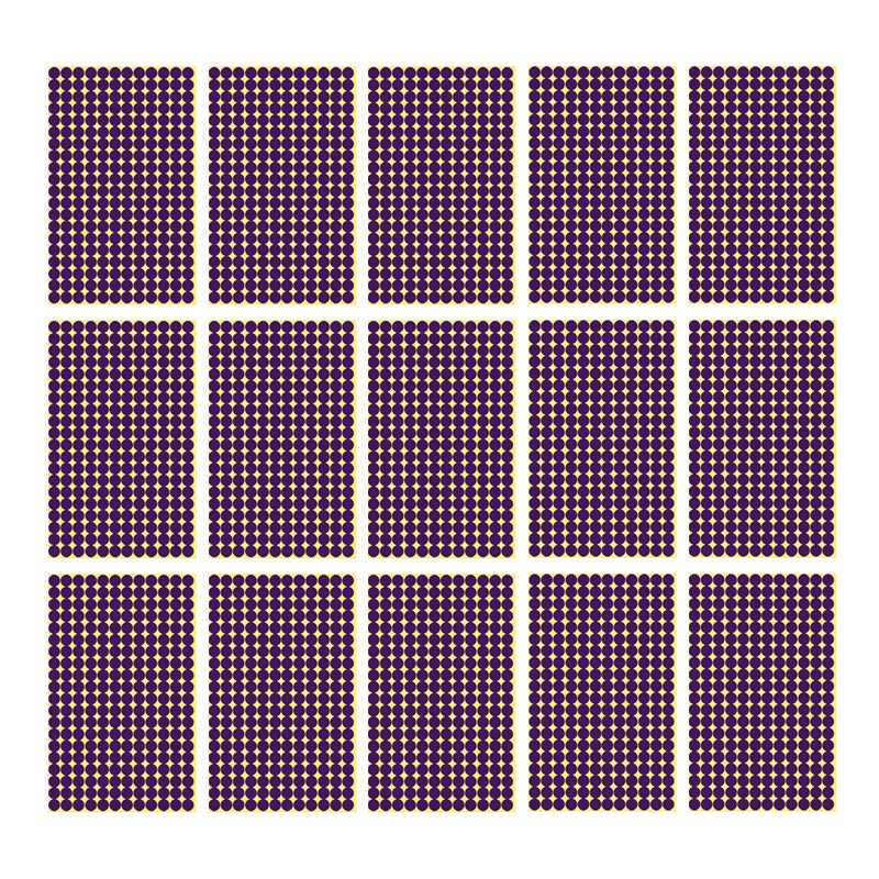 8mm Round Sticker Dots Adhesive Labels 1/5/15 Sheets