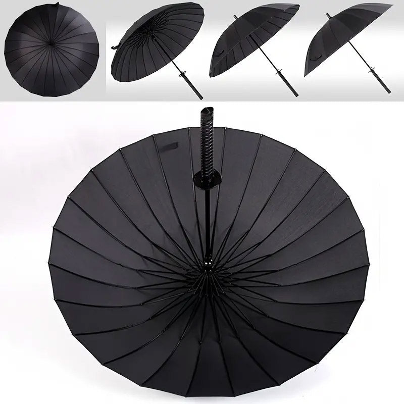 Straight Umbrella with Samurai-Style Handle