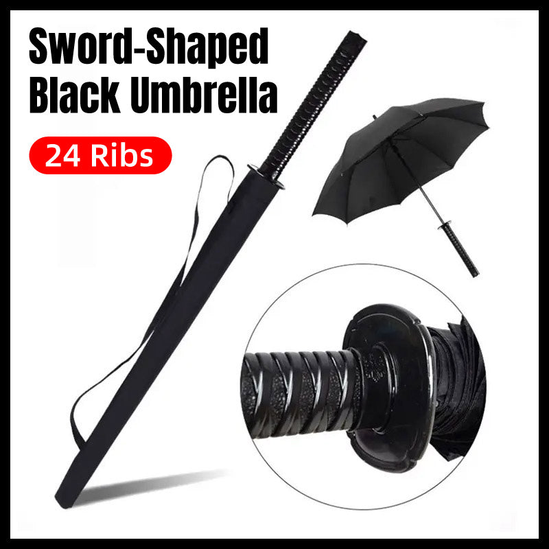 Straight Umbrella with Samurai-Style Handle