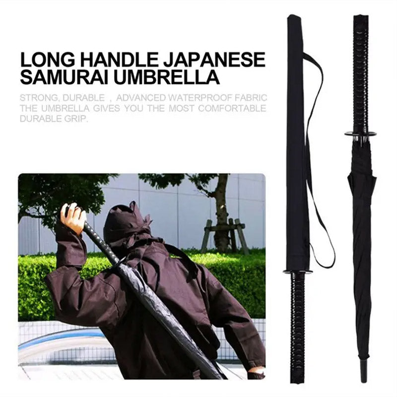 Straight Umbrella with Samurai-Style Handle