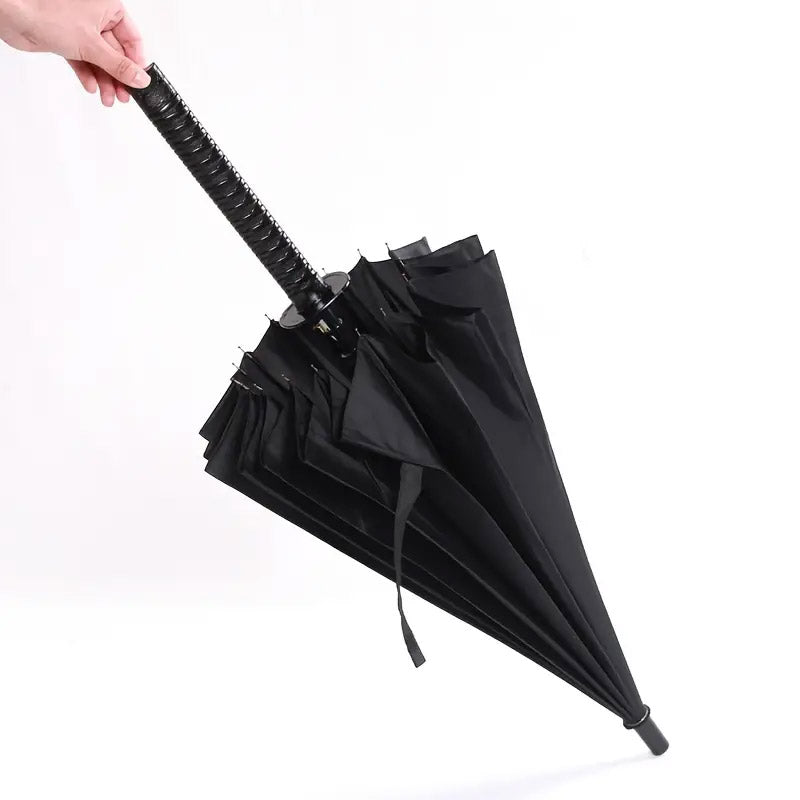 Straight Umbrella with Samurai-Style Handle