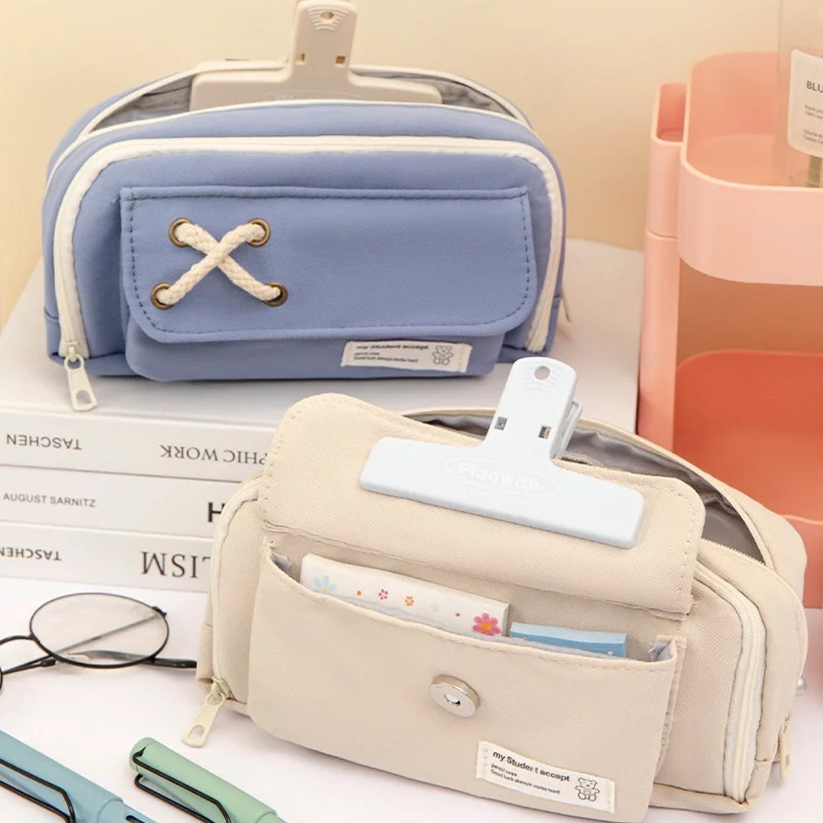 Pencil Case Large Capacity Layered Storage 6 Colours