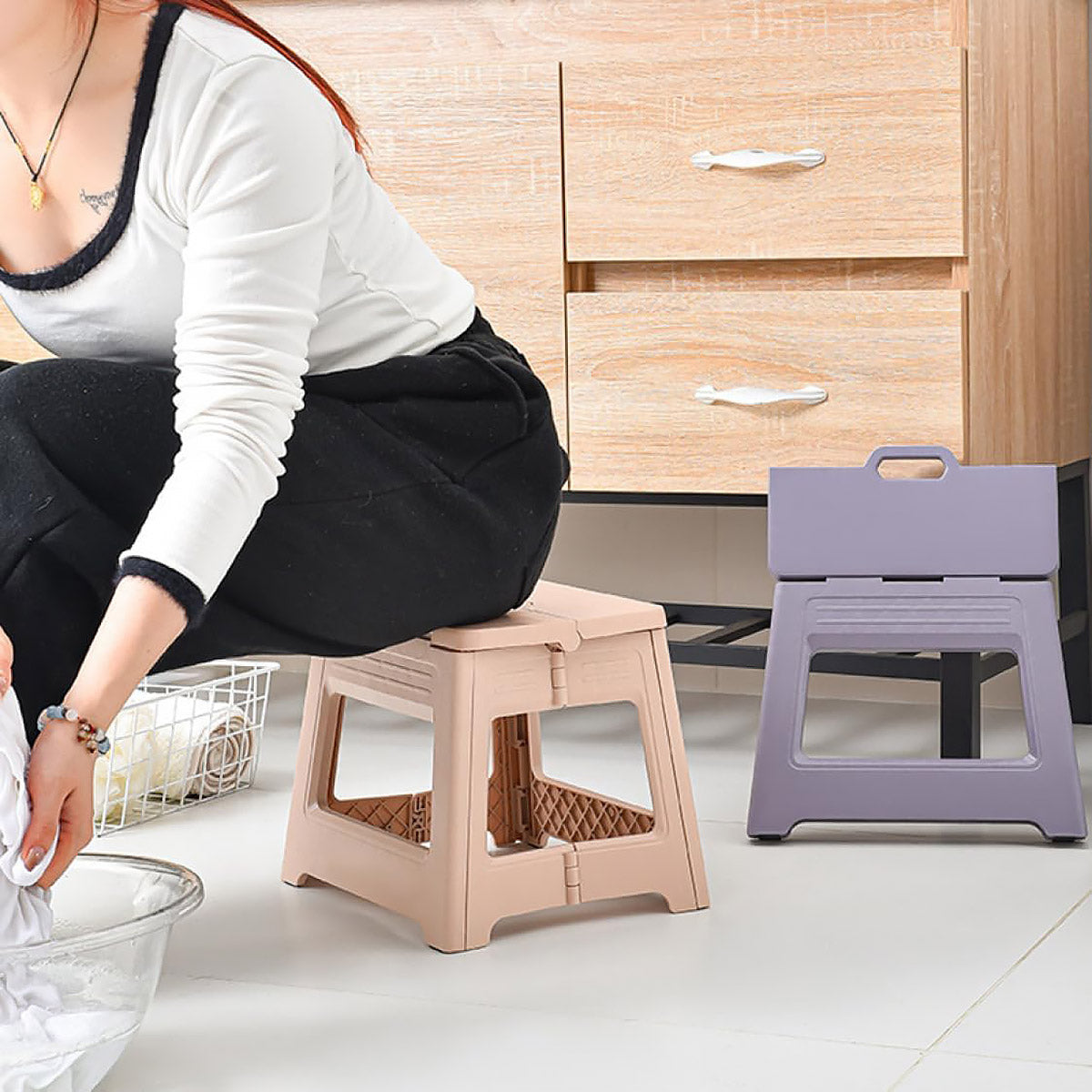 Portable Adjustable Folding Stool for Outdoor Fishing