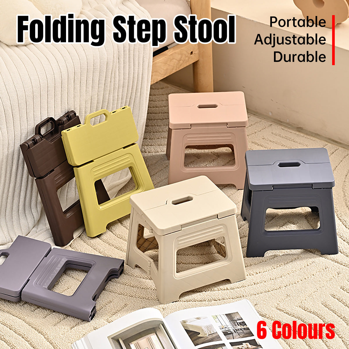 Portable Adjustable Folding Stool for Outdoor Fishing