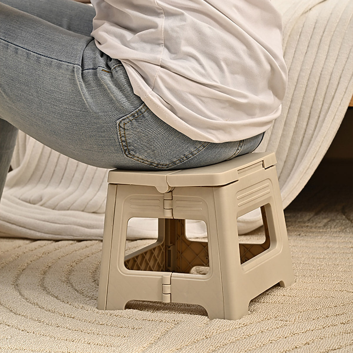 Portable Adjustable Folding Stool for Outdoor Fishing