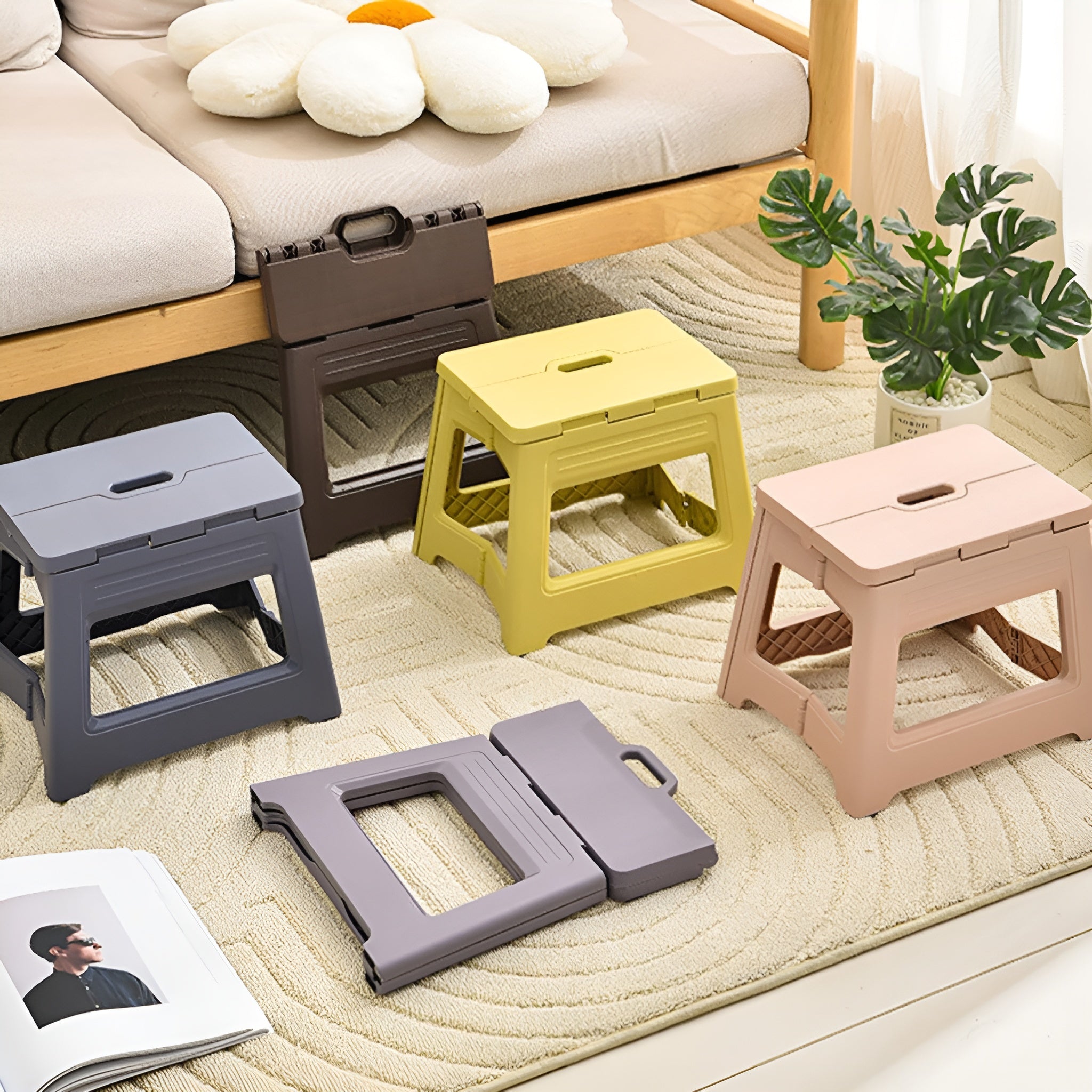 Portable Adjustable Folding Stool for Outdoor Fishing