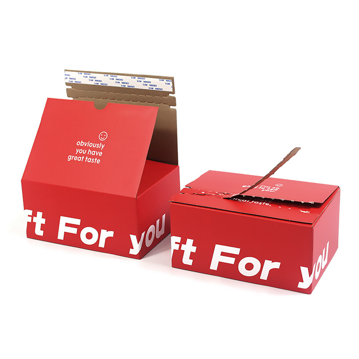 10 Pcs Corrugated Cardboard Boxes with Zipper Closure