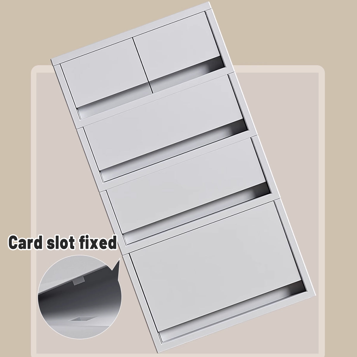 Mobile Storage Cabinet with Drawers and Rolling Casters for Office