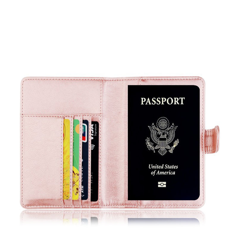 Slim Synthetic Leather RFID Passport Wallet