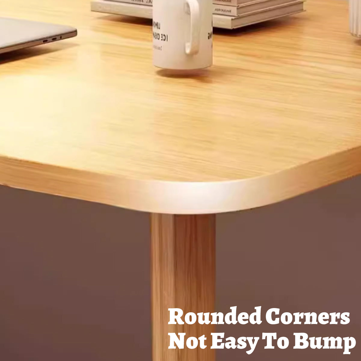 Simple Rectangular Computer Desk Home Office Study Desk 80 × 40 cm