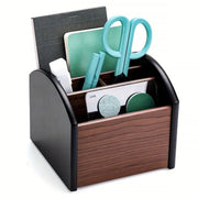 360° Rotating Wooden Desktop Storage Box
