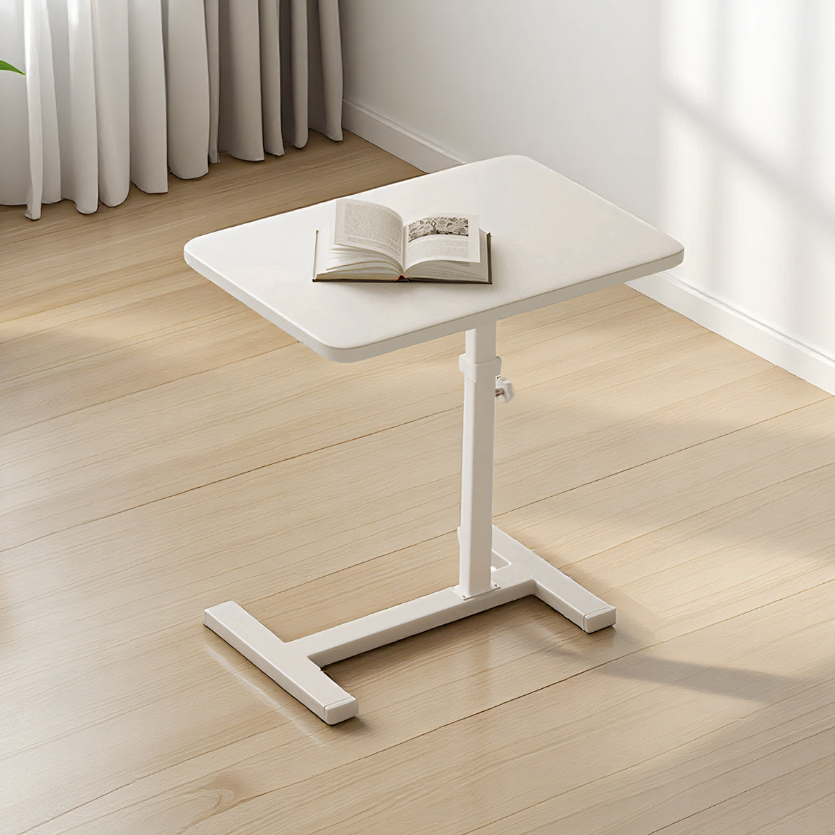 Mobile Computer Desk Adjustable Height Table for Home Office Use