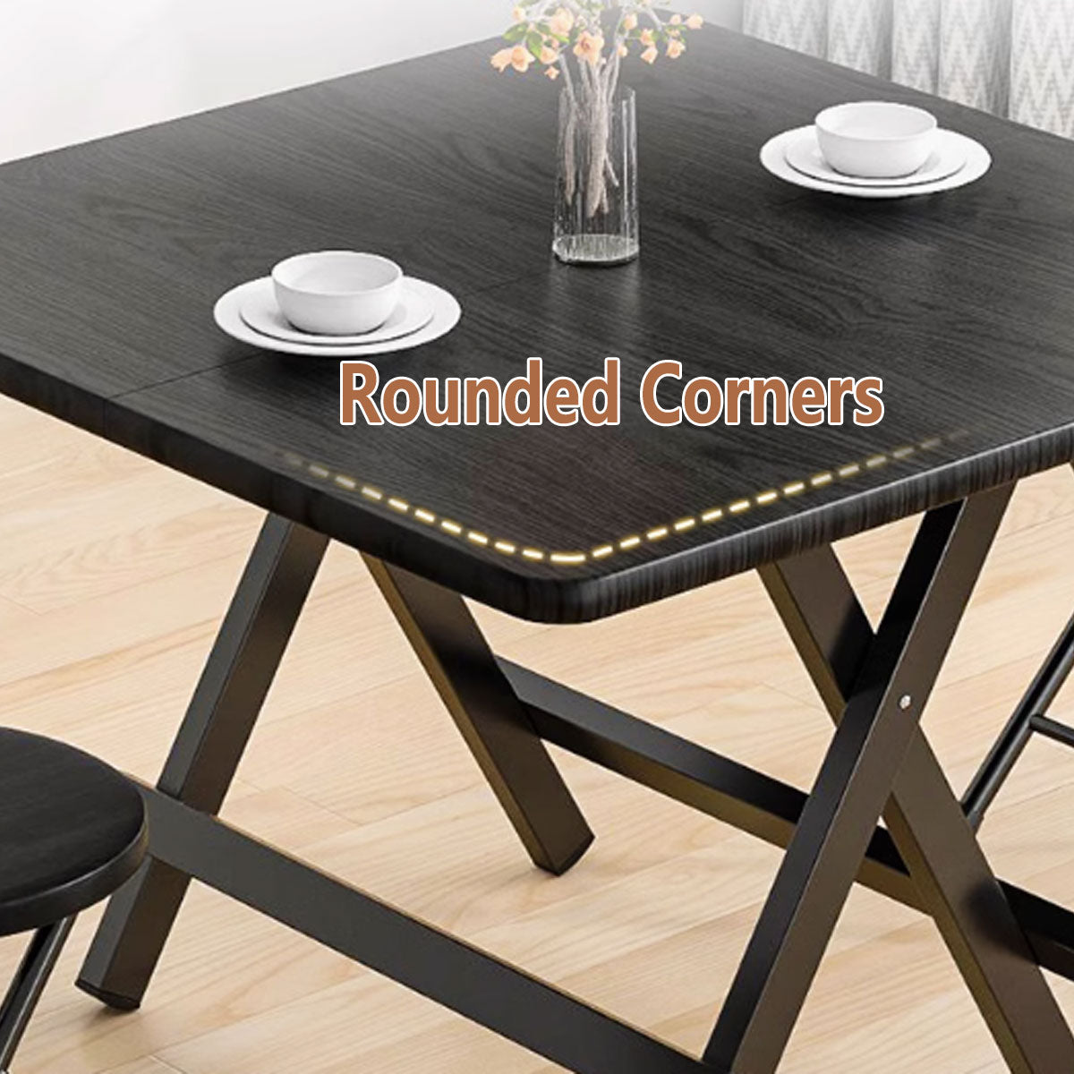 Folding Dining Table Portable Space Saving Compact Household Design