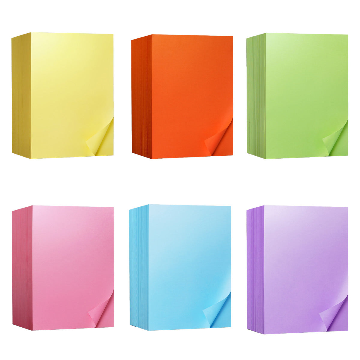 500 Sheets A4 Coloured Paper 80GSM Double-Sided