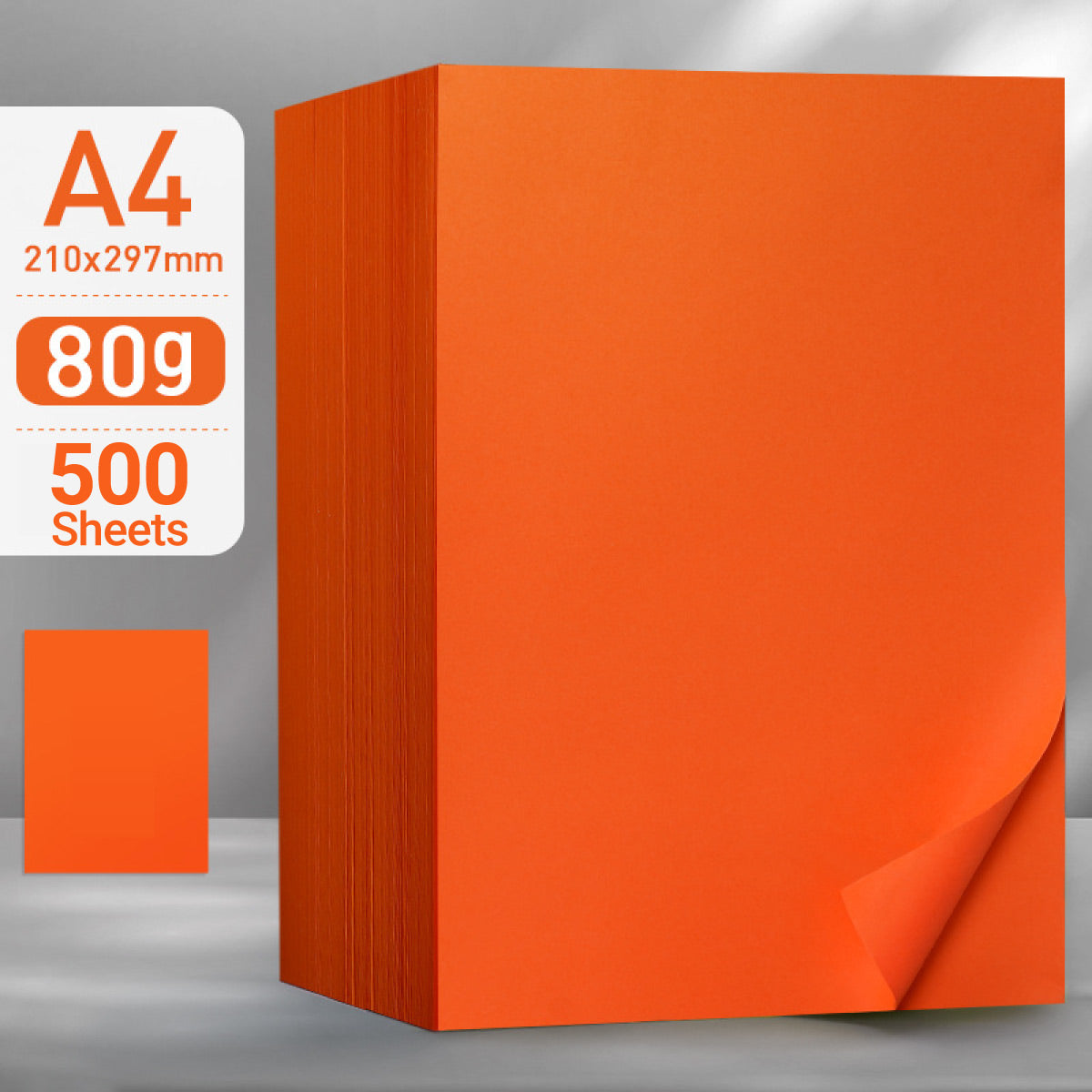 500 Sheets A4 Coloured Paper 80GSM Double-Sided