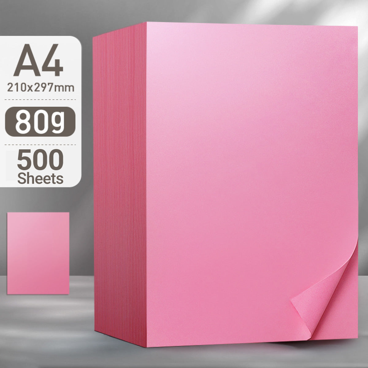 500 Sheets A4 Coloured Paper 80GSM Double-Sided