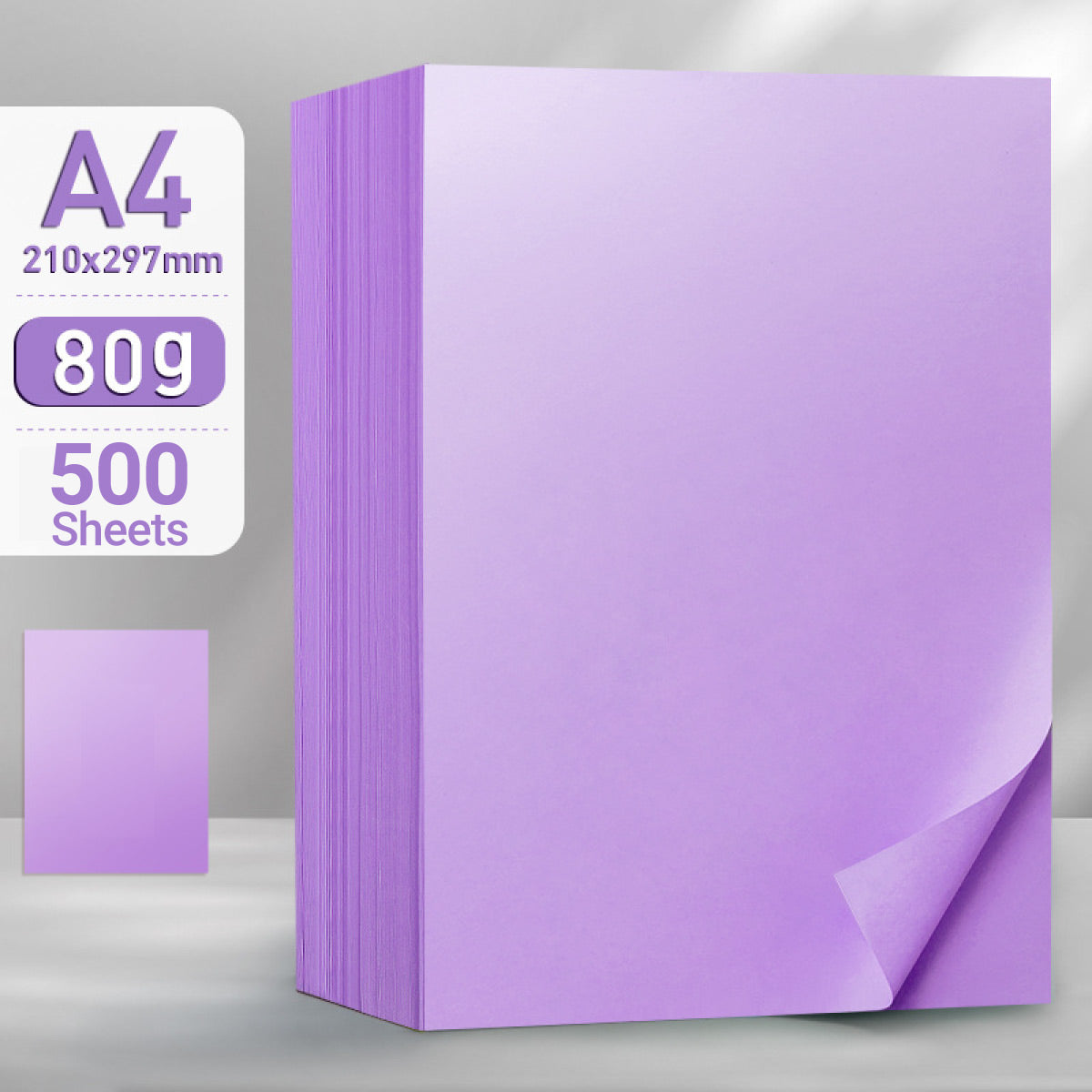 500 Sheets A4 Coloured Paper 80GSM Double-Sided