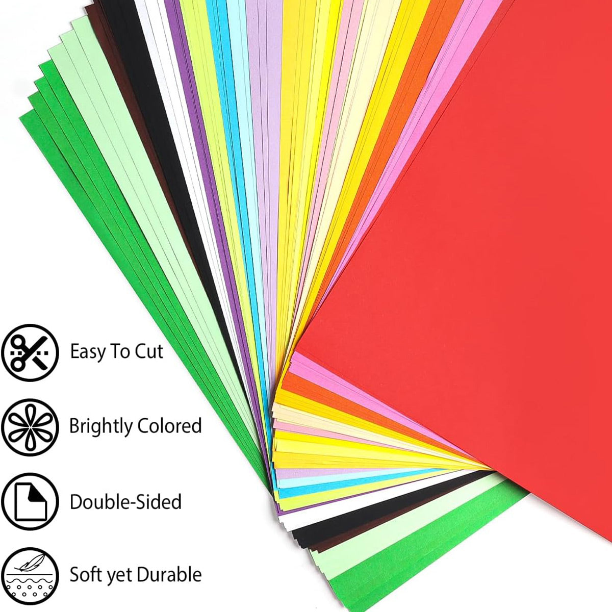 500 Sheets A4 Coloured Paper 80gsm for Crafts