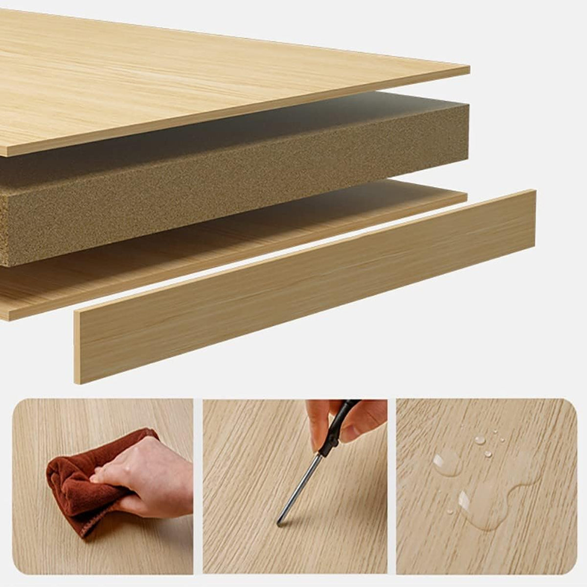 Movable Filing Cabinet with Wheels Locking Doors and Drawers