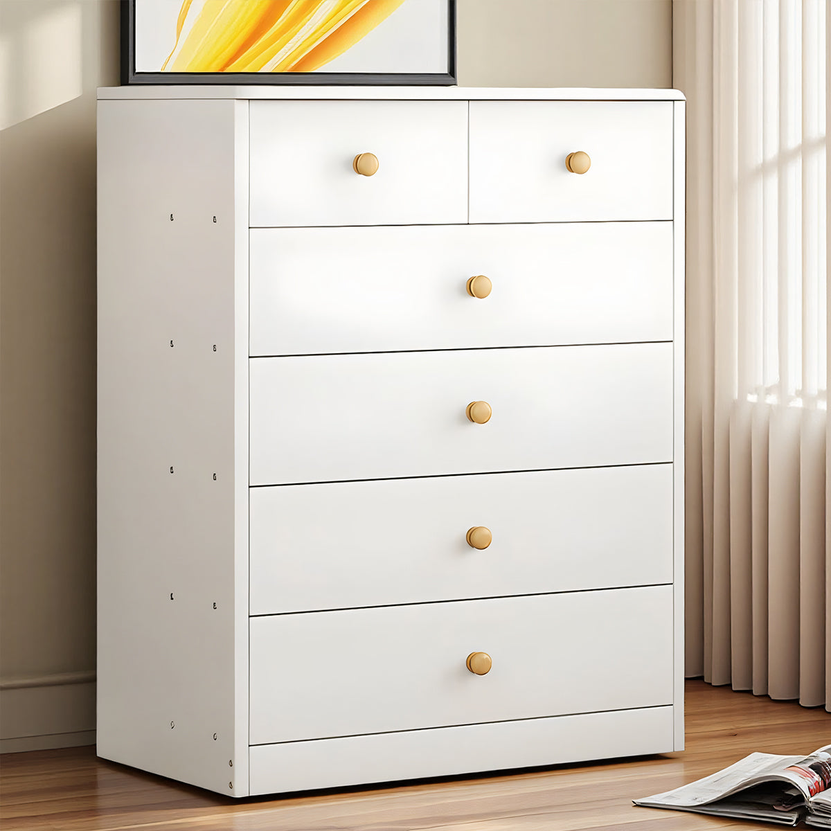 Multi-Layer Storage Cabinet with Drawers Space Saving