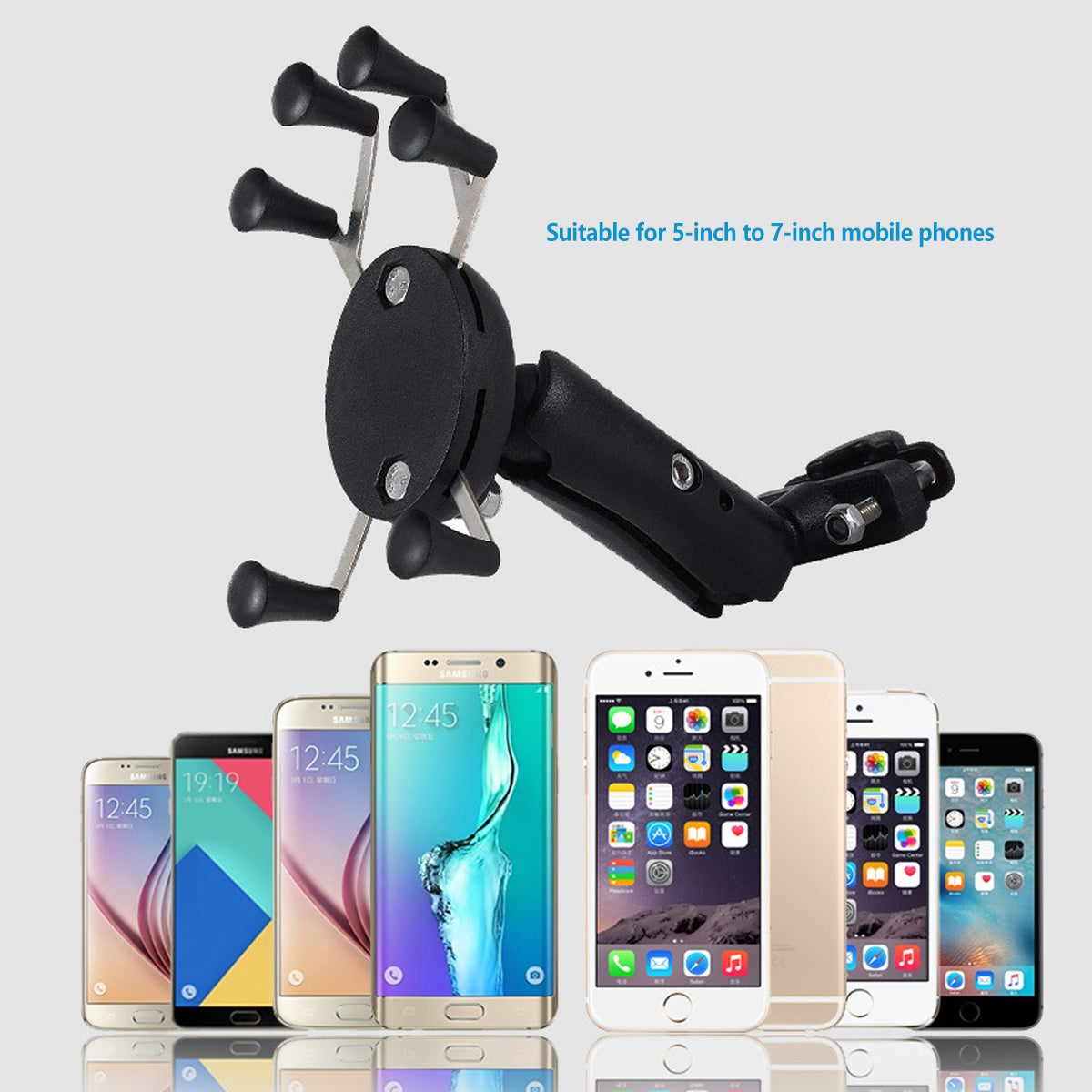 Universal Motorcycle Phone Holder Six-Claw Grip