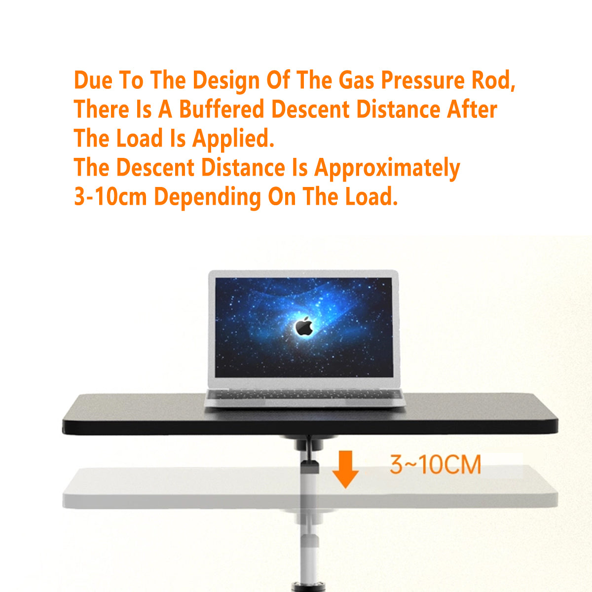 Mobile Height Adjustable Table with Wheels for Home Office Work