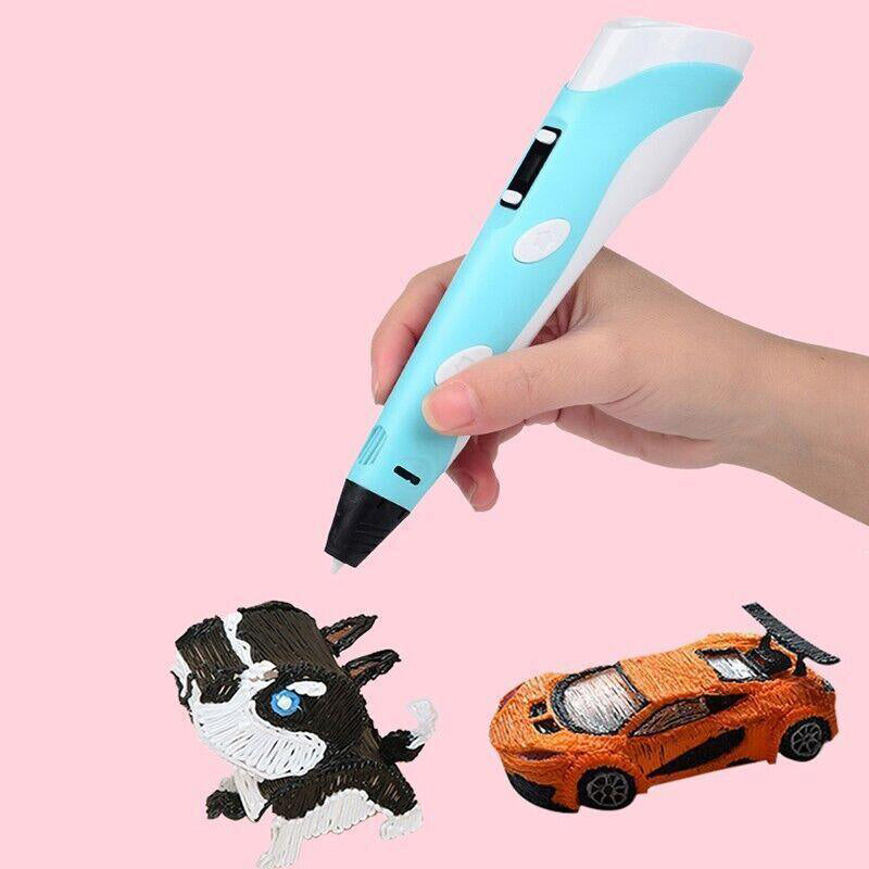 3D Printing Pen with LCD Screen USB and 3 Filaments