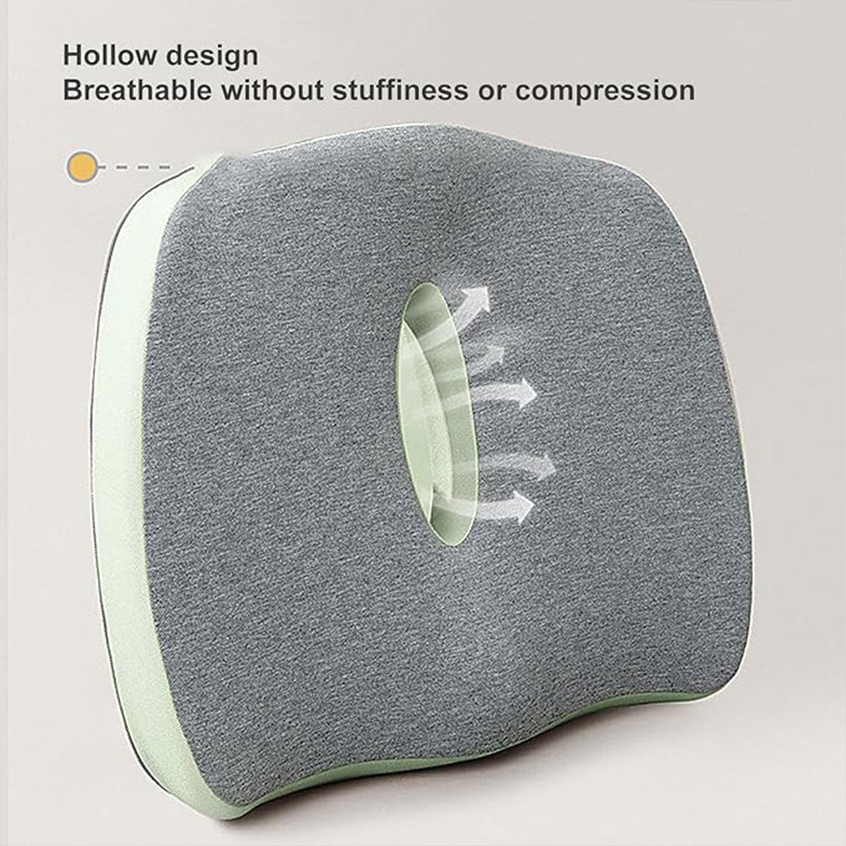 Orthopedic Coccyx Memory Foam Seat Cushion with Cover