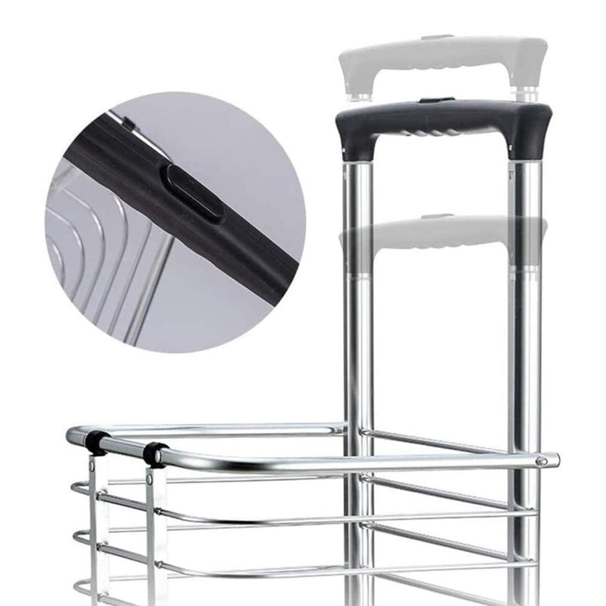 8-Wheel Folding Shopping Cart with Oxford Bag