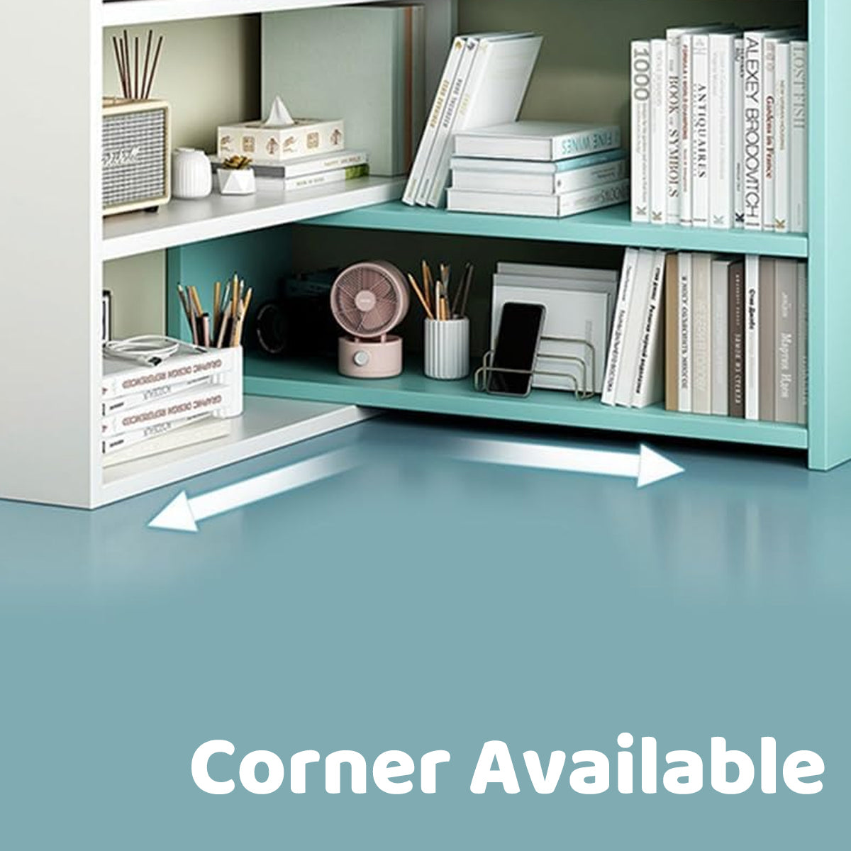 Desktop Multi Layer Bookcase Extendable Storage Rack Shelf