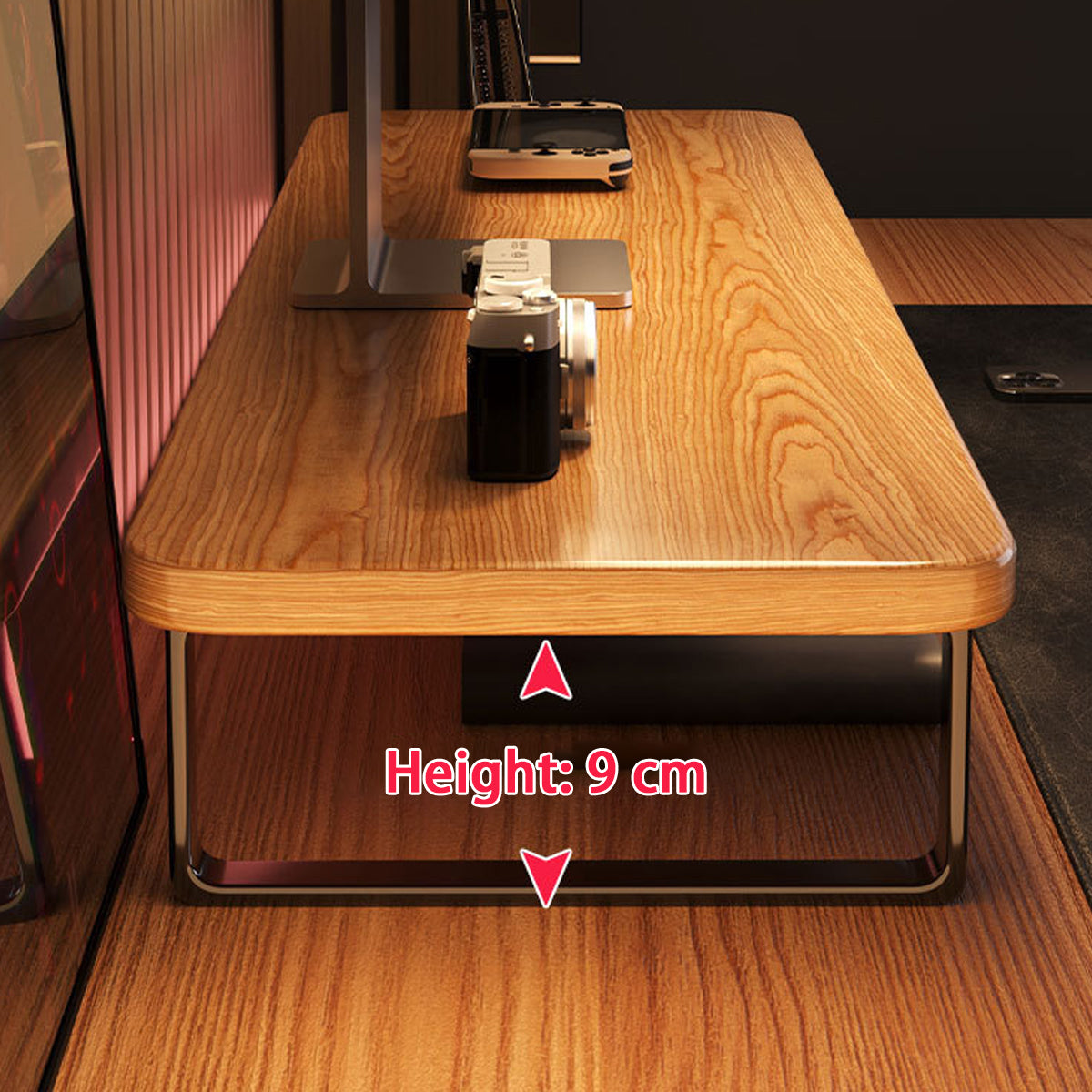 Desktop Monitor Riser Storage Stand Sturdy Easy to Install