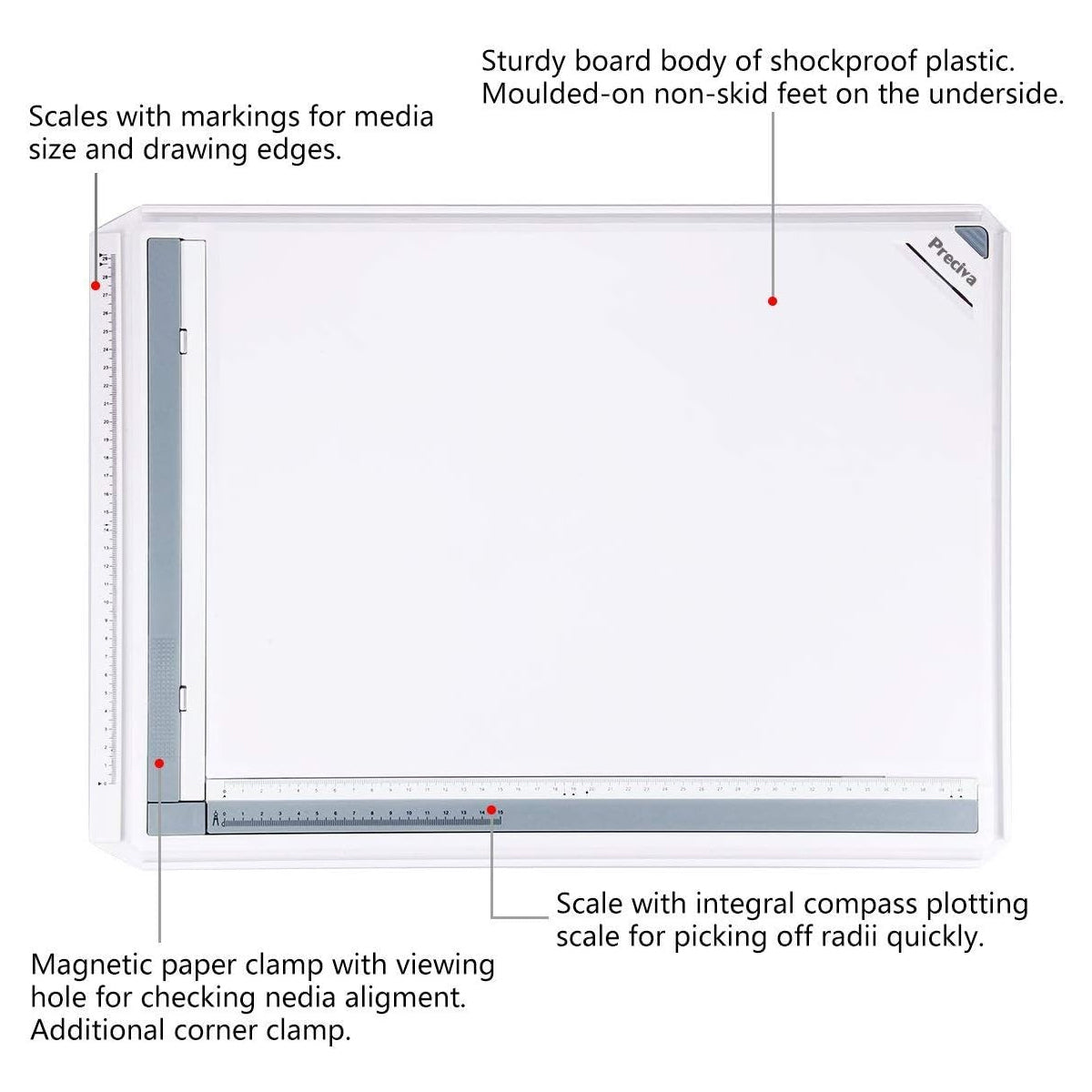 A3 Drawing Board Set with T Square Mechanical Drafting Tools