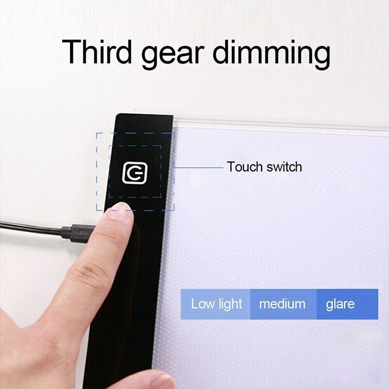 A4 LED Light Box Tracing Pad with Touch Control