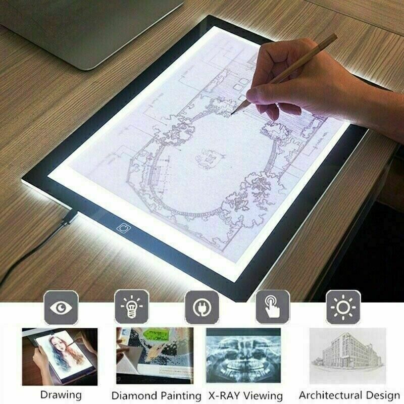 A4 LED Light Box Tracing Pad with Touch Control