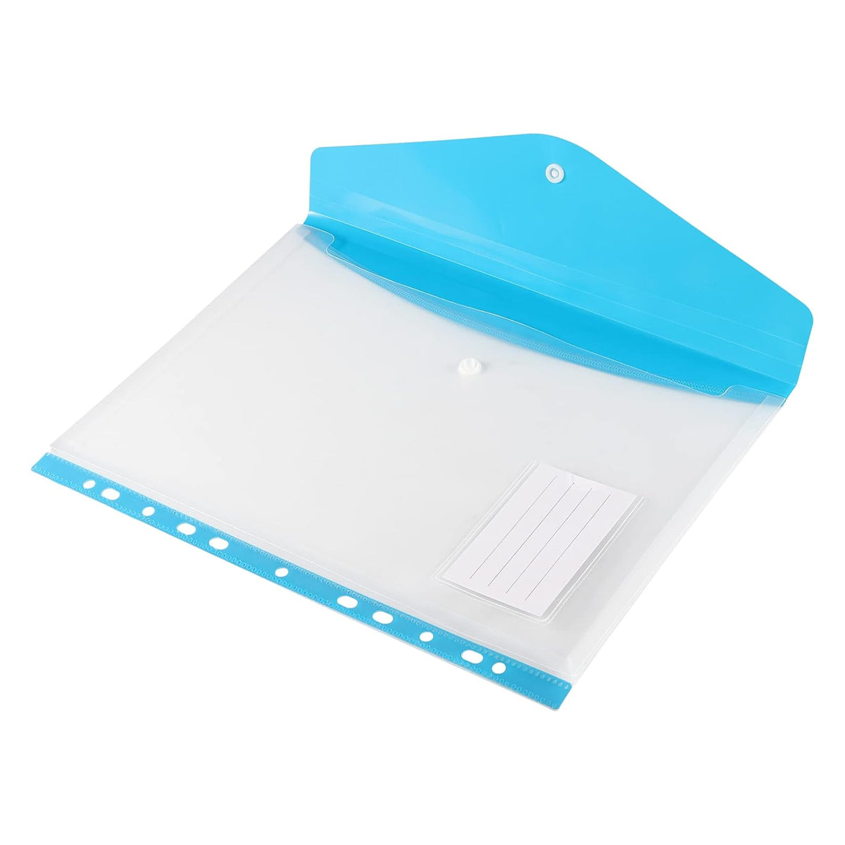 12 Pcs Binder Pouch 11-Hole Vertical File Bag Waterproof PP